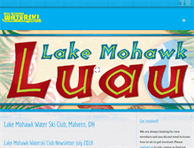 Tablet Screenshot of lakemohawkwaterskiclub.com